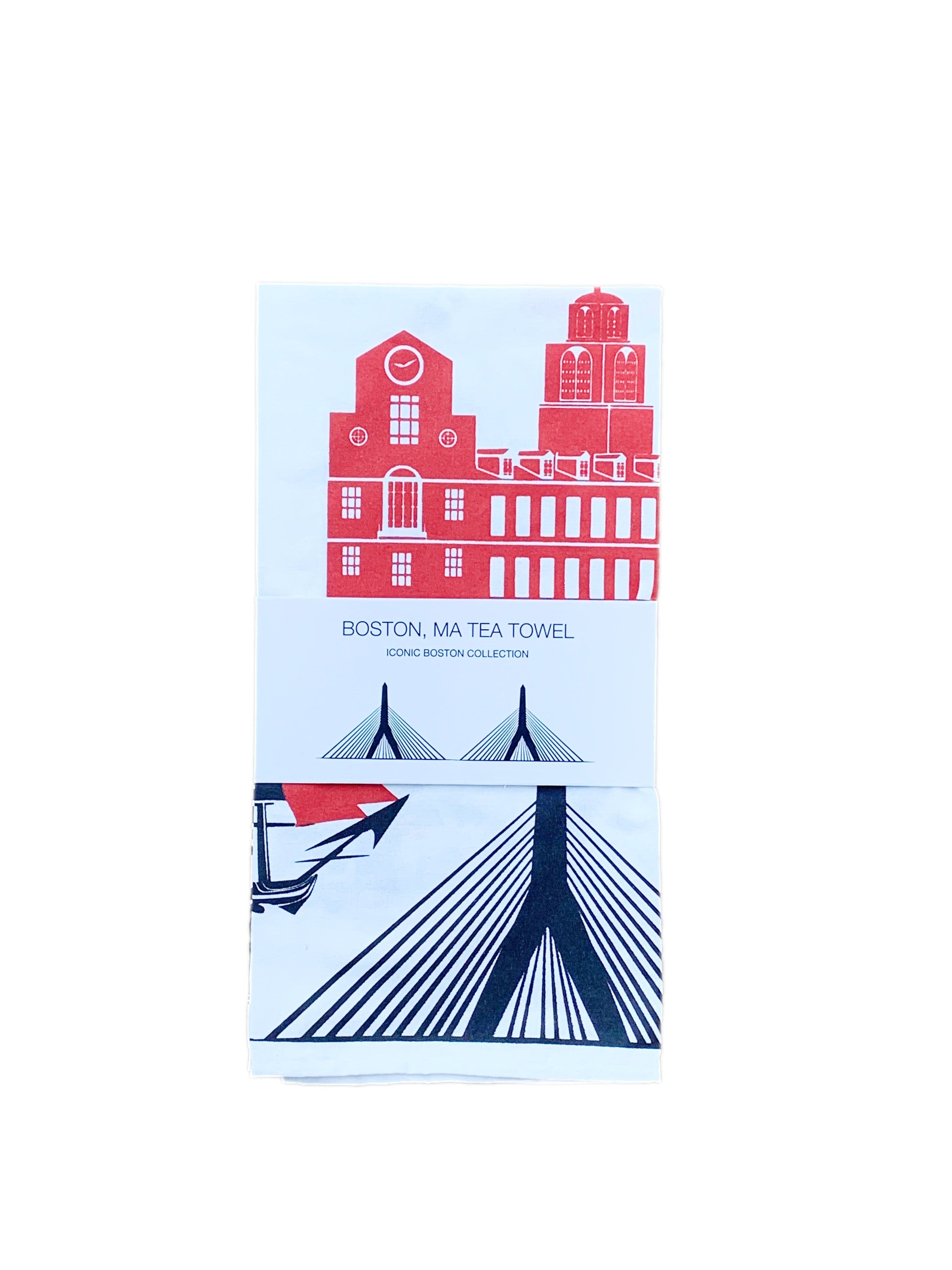Iconic Boston Tea Towel in Package
